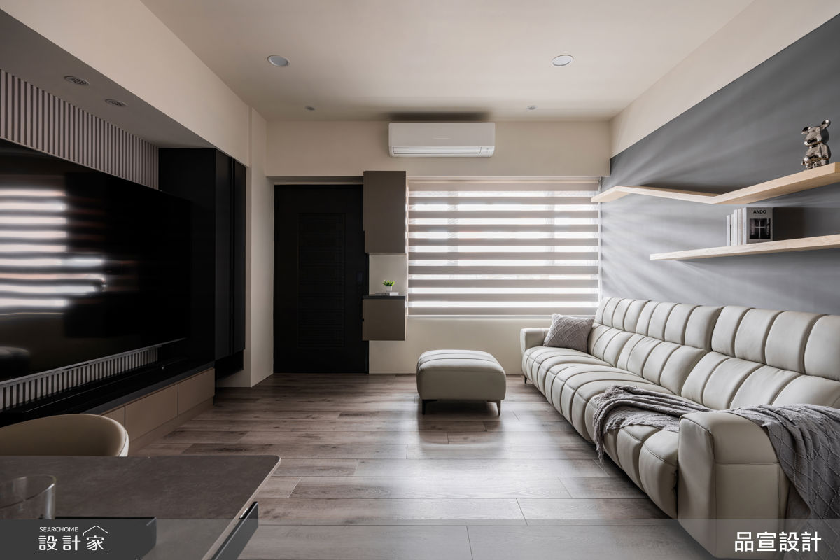 46坪預售屋＿現代風客廳案例圖片＿品宣室內裝修設計＿品宣_隱約丘嶺之120