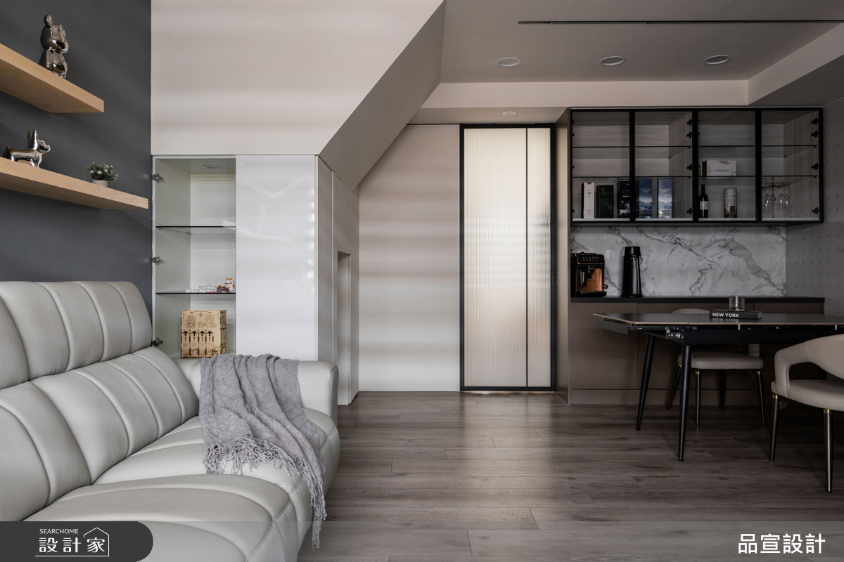 46坪預售屋＿現代風客廳餐廳案例圖片＿品宣室內裝修設計＿品宣_隱約丘嶺之5