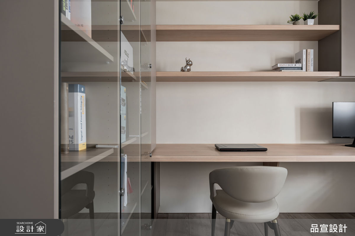46坪預售屋＿現代風書房案例圖片＿品宣室內裝修設計＿品宣_隱約丘嶺之8