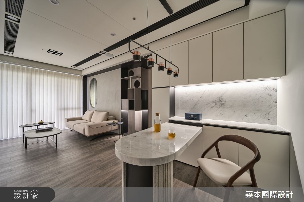 20坪新成屋(5年以下)＿現代風客廳餐廳案例圖片＿築本國際設計＿築本_縵步之11