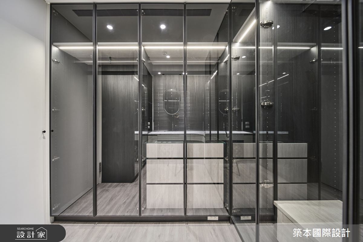 20坪新成屋(5年以下)＿現代風更衣間案例圖片＿築本國際設計＿築本_縵步之19