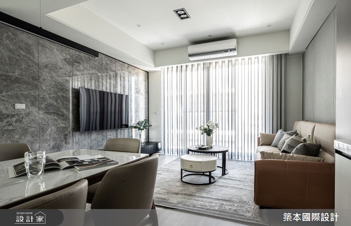 68坪新成屋(5年以下)＿現代風客廳餐廳案例圖片＿築本國際設計＿築本_隱市之1