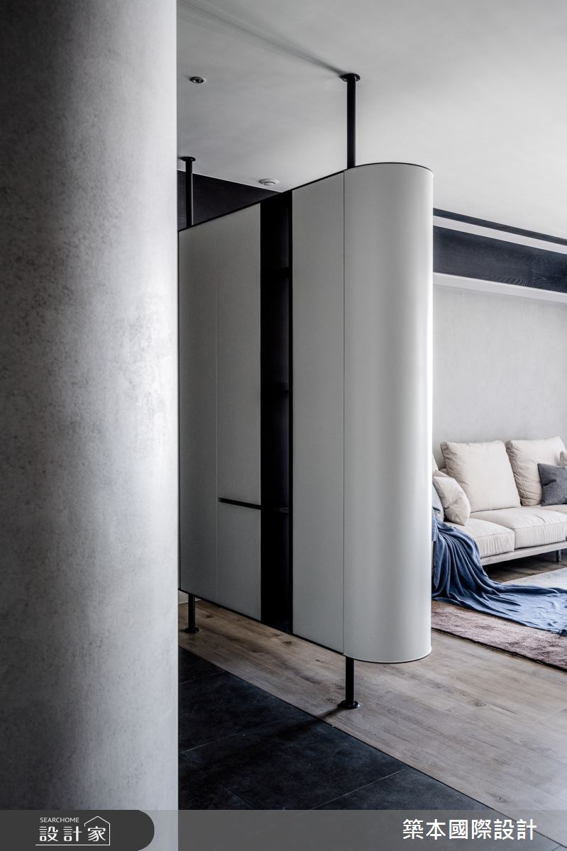 38坪新成屋(5年以下)＿現代風玄關客廳案例圖片＿築本國際設計＿築本_浮光掠島之3