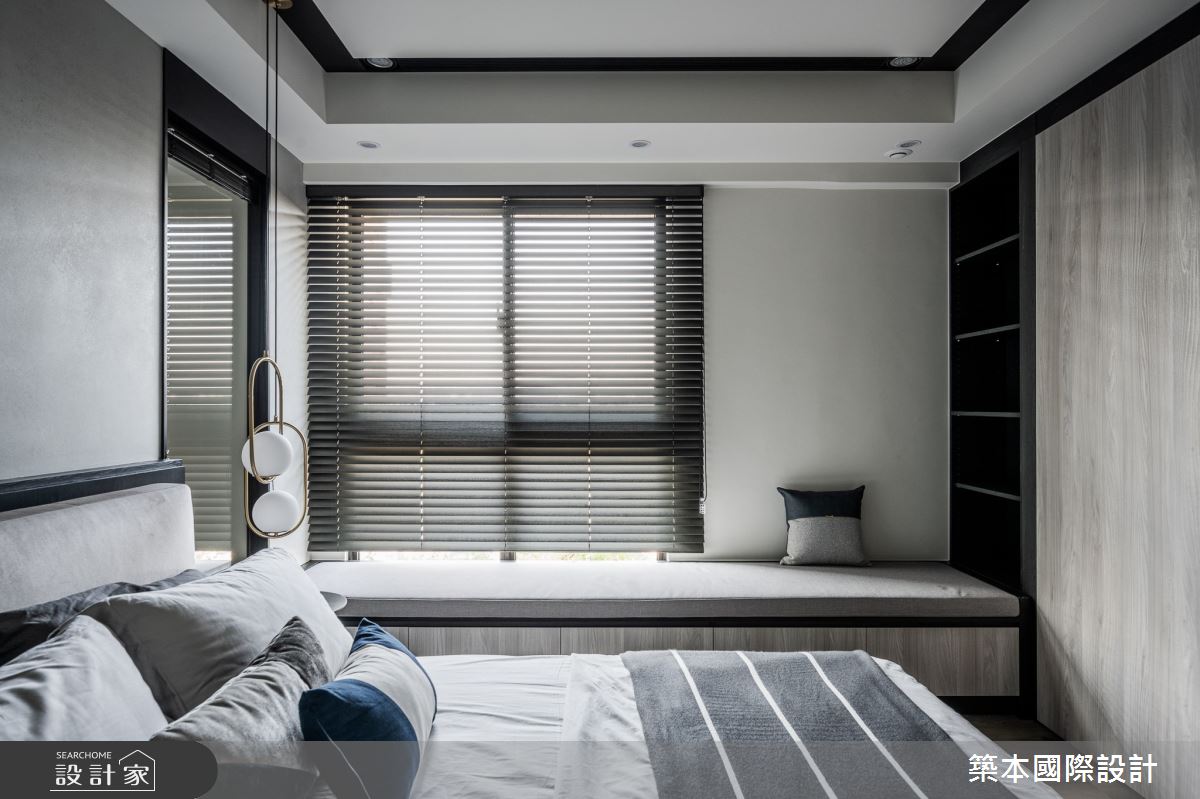 38坪新成屋(5年以下)＿現代風臥室臥榻案例圖片＿築本國際設計＿築本_浮光掠島之92