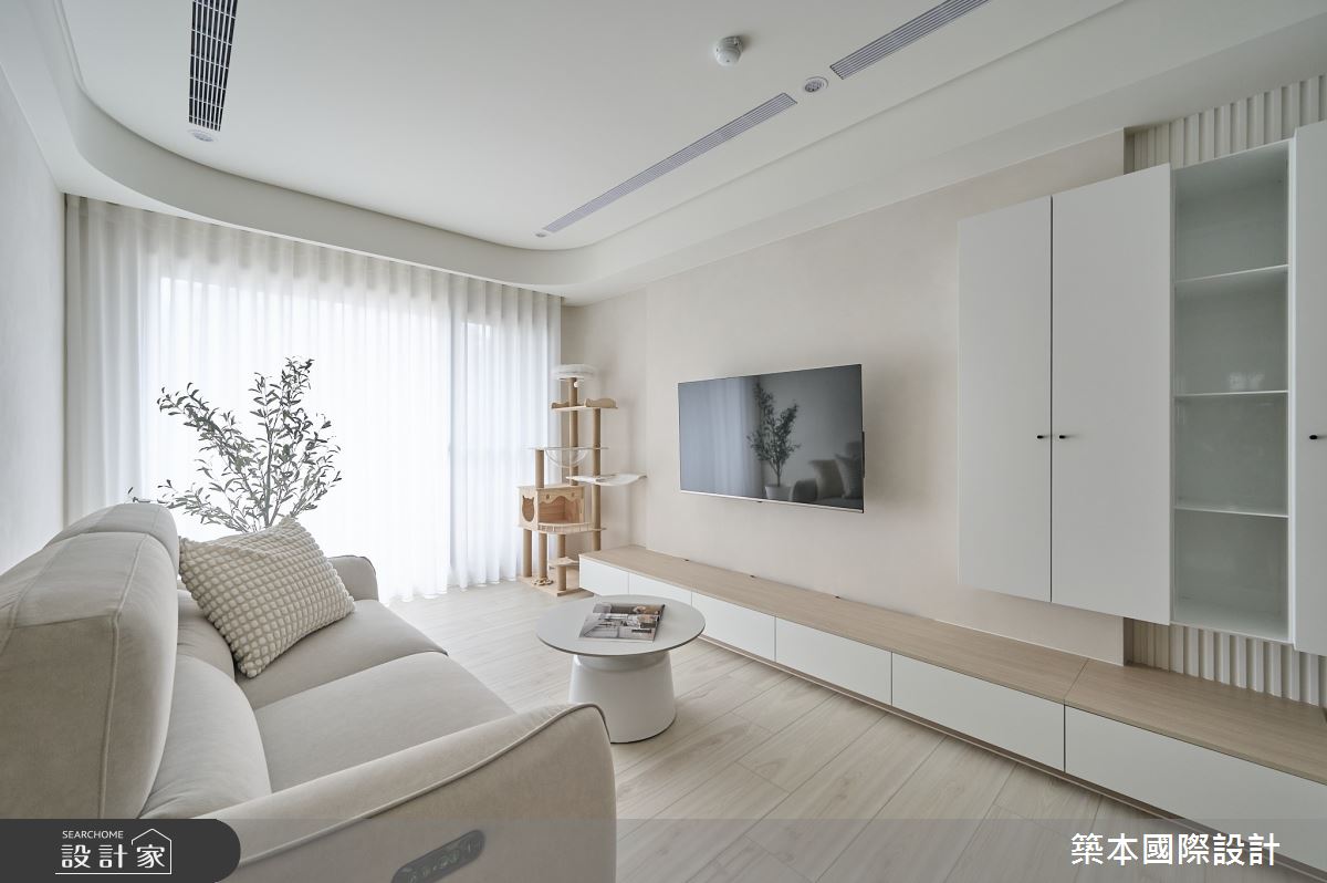 18坪新古屋(10年以下)＿侘寂風客廳案例圖片＿築本國際設計＿築本_薄暮素語之3