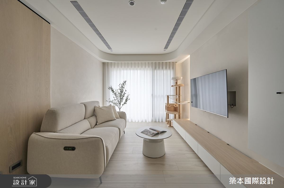 18坪新古屋(10年以下)＿侘寂風客廳案例圖片＿築本國際設計＿築本_薄暮素語之5