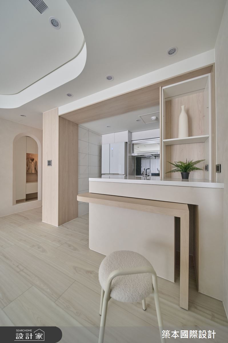 18坪新古屋(10年以下)＿侘寂風餐廳廚房中島案例圖片＿築本國際設計＿築本_薄暮素語之8