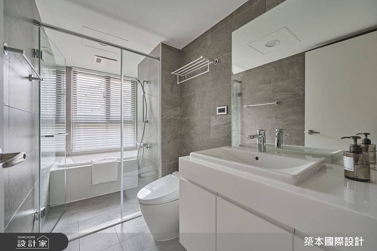 18坪新古屋(10年以下)＿侘寂風浴室案例圖片＿築本國際設計＿築本_薄暮素語之15
