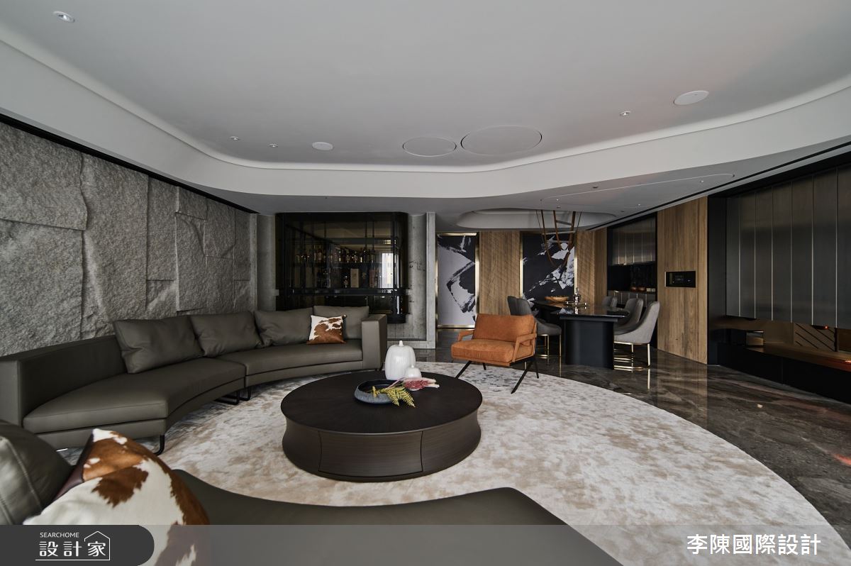 55坪毛胚屋＿現代風客廳餐廳案例圖片＿李陳國際設計有限公司＿李陳_Wang Mansion 青埔中悅八京王府之8