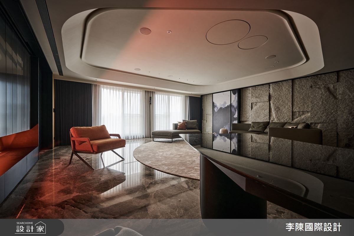 55坪毛胚屋＿現代風客廳餐廳案例圖片＿李陳國際設計有限公司＿李陳_Wang Mansion 青埔中悅八京王府之15