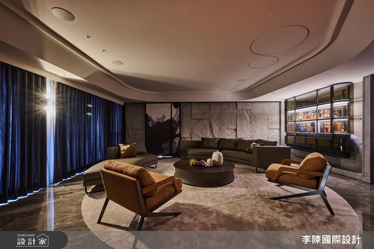 55坪毛胚屋＿現代風客廳案例圖片＿李陳國際設計有限公司＿李陳_Wang Mansion 青埔中悅八京王府之17