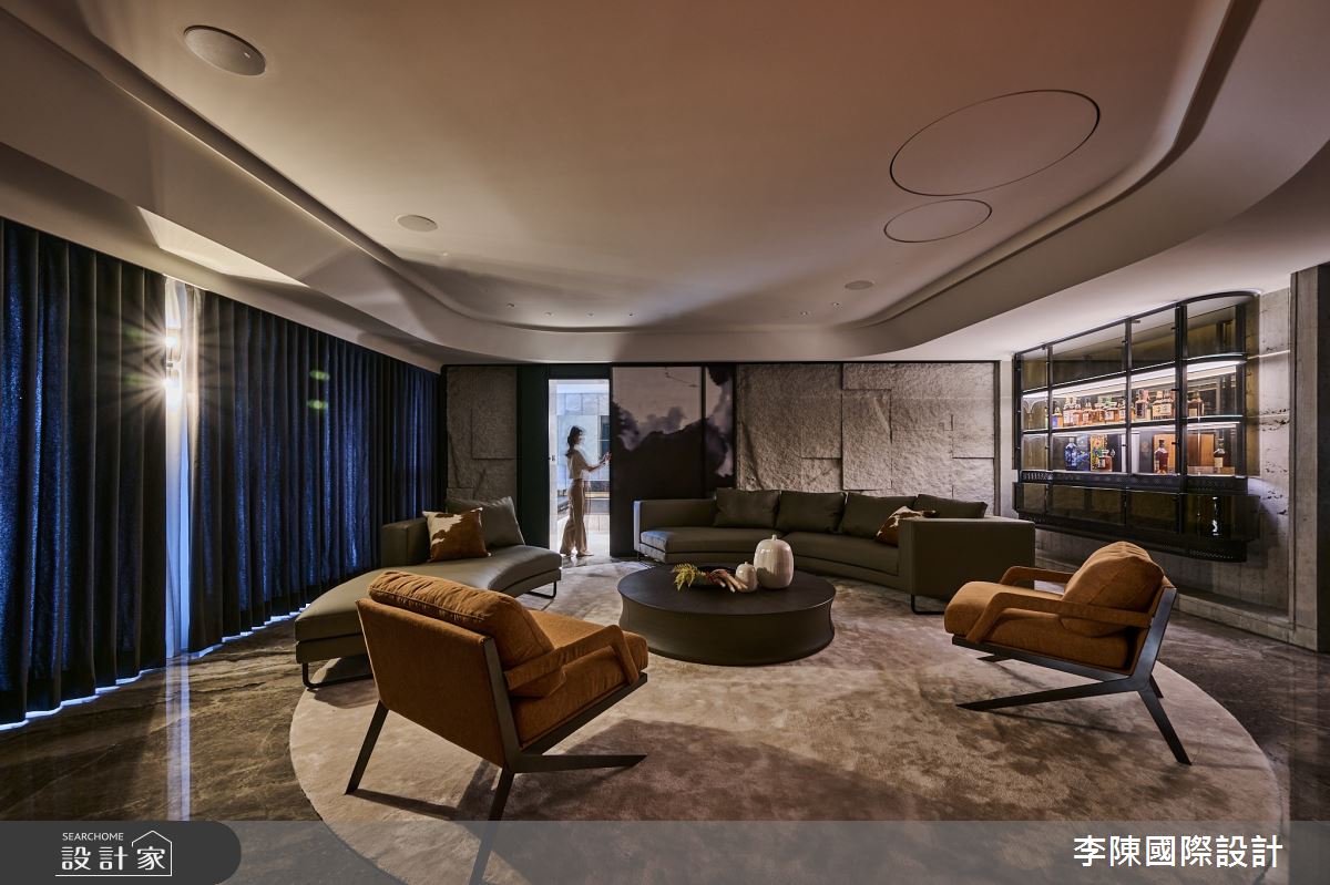 55坪毛胚屋＿現代風客廳案例圖片＿李陳國際設計有限公司＿李陳_Wang Mansion 青埔中悅八京王府之18