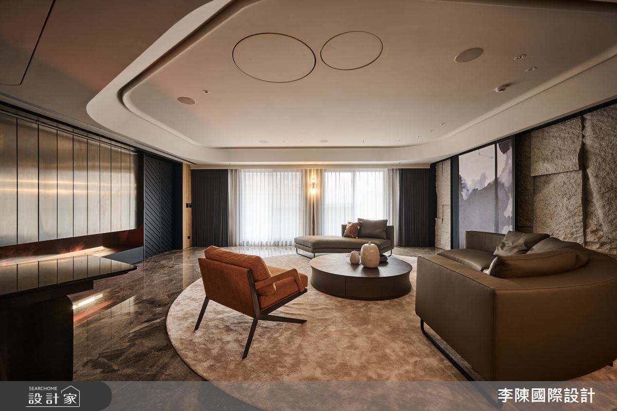 55坪毛胚屋＿現代風客廳案例圖片＿李陳國際設計有限公司＿李陳_Wang Mansion 青埔中悅八京王府之20