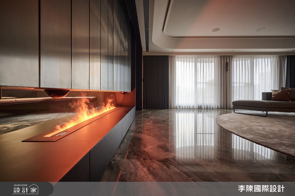 55坪毛胚屋＿現代風客廳案例圖片＿李陳國際設計有限公司＿李陳_Wang Mansion 青埔中悅八京王府之22