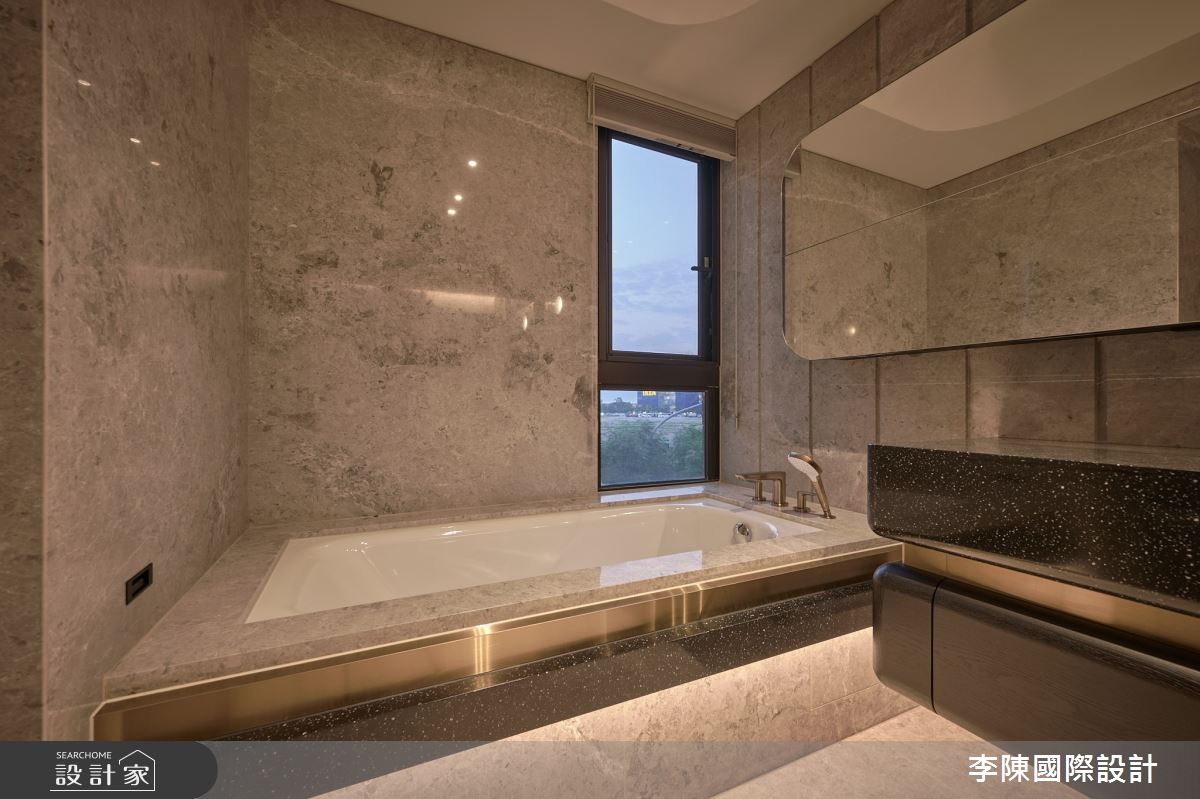 55坪毛胚屋＿現代風浴室案例圖片＿李陳國際設計有限公司＿李陳_Wang Mansion 青埔中悅八京王府之30