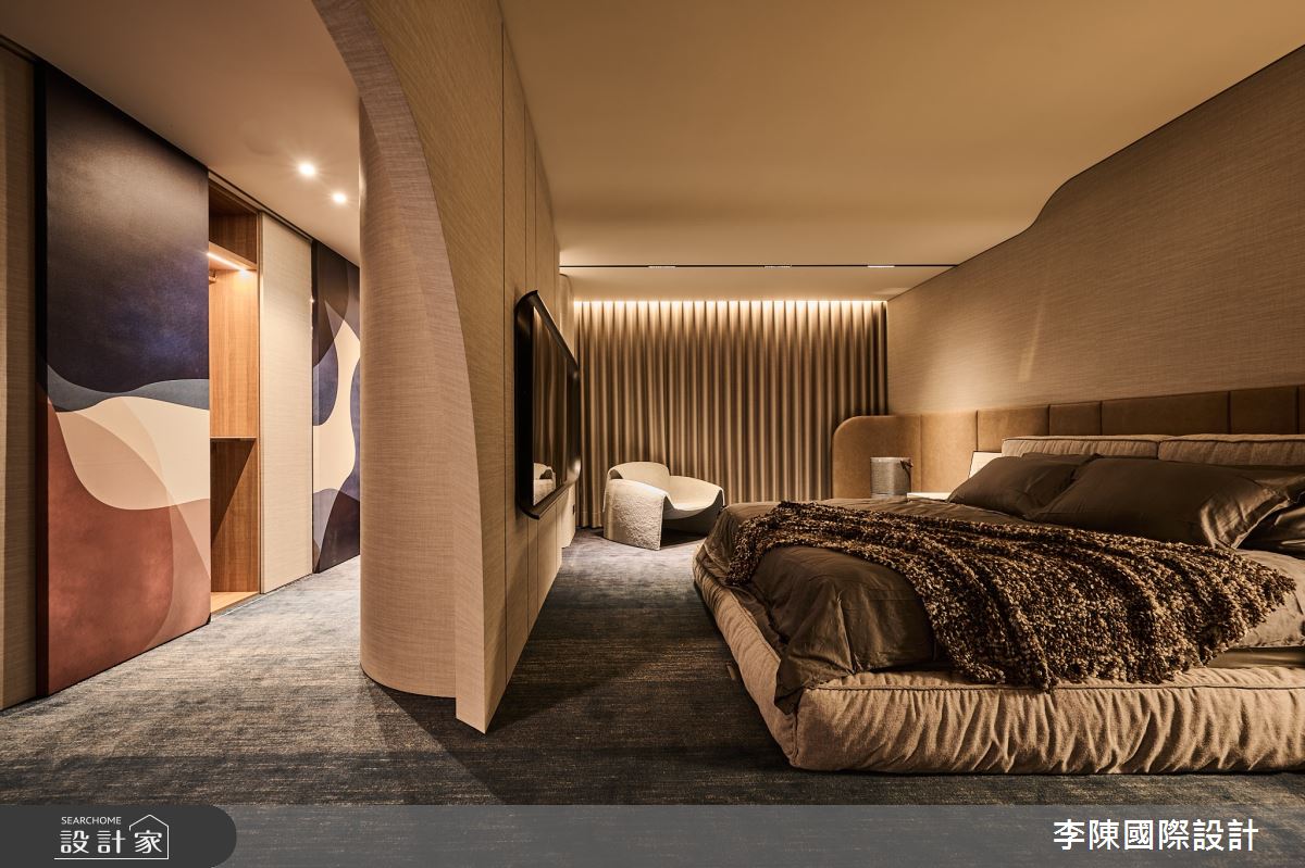 55坪毛胚屋＿現代風臥室案例圖片＿李陳國際設計有限公司＿李陳_Wang Mansion 青埔中悅八京王府之36
