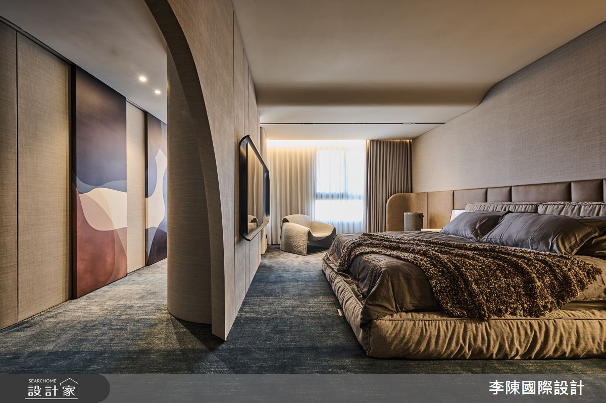 55坪毛胚屋＿現代風臥室案例圖片＿李陳國際設計有限公司＿李陳_Wang Mansion 青埔中悅八京王府之35