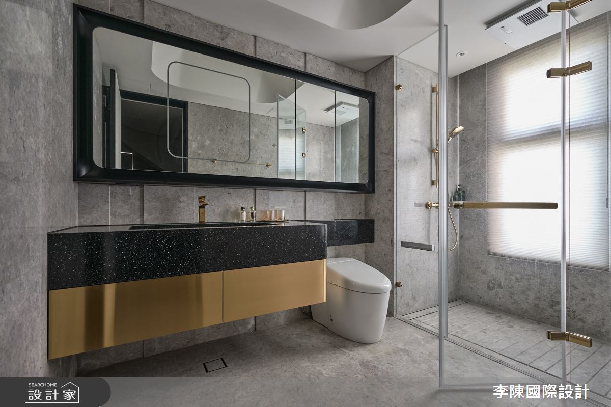 55坪毛胚屋＿現代風浴室案例圖片＿李陳國際設計有限公司＿李陳_Wang Mansion 青埔中悅八京王府之43