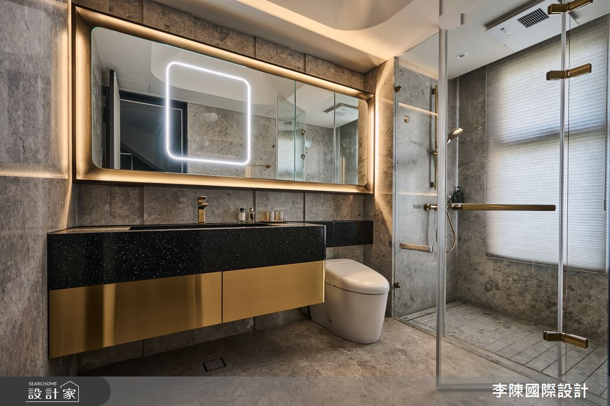 55坪毛胚屋＿現代風浴室案例圖片＿李陳國際設計有限公司＿李陳_Wang Mansion 青埔中悅八京王府之42