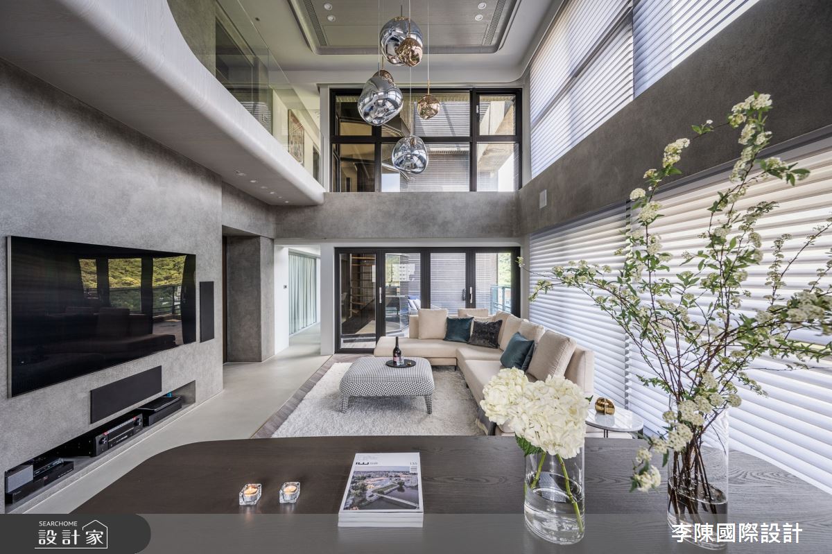 95坪毛胚屋＿現代風客廳餐廳案例圖片＿李陳國際設計有限公司＿李陳_JLTW Mansion 內湖麗山李府之6