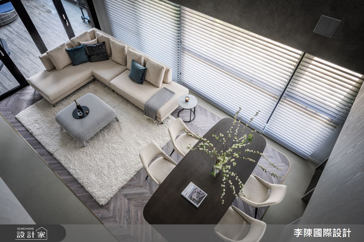 95坪毛胚屋＿現代風客廳餐廳案例圖片＿李陳國際設計有限公司＿李陳_JLTW Mansion 內湖麗山李府之14