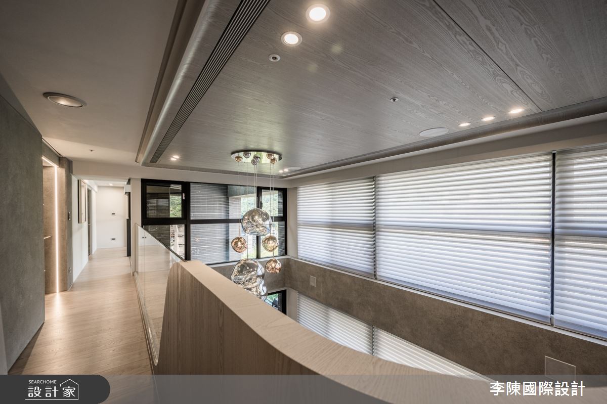 95坪毛胚屋＿現代風走廊案例圖片＿李陳國際設計有限公司＿李陳_JLTW Mansion 內湖麗山李府之28
