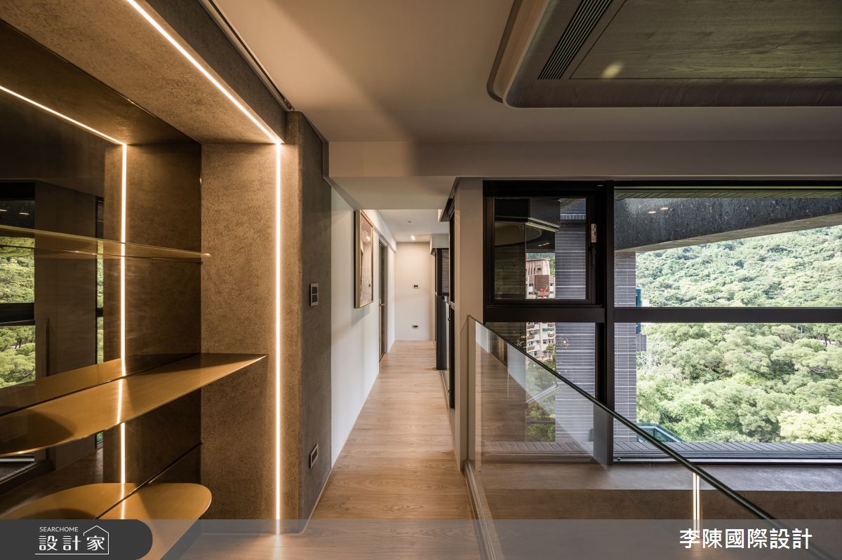 95坪毛胚屋＿現代風走廊案例圖片＿李陳國際設計有限公司＿李陳_JLTW Mansion 內湖麗山李府之31