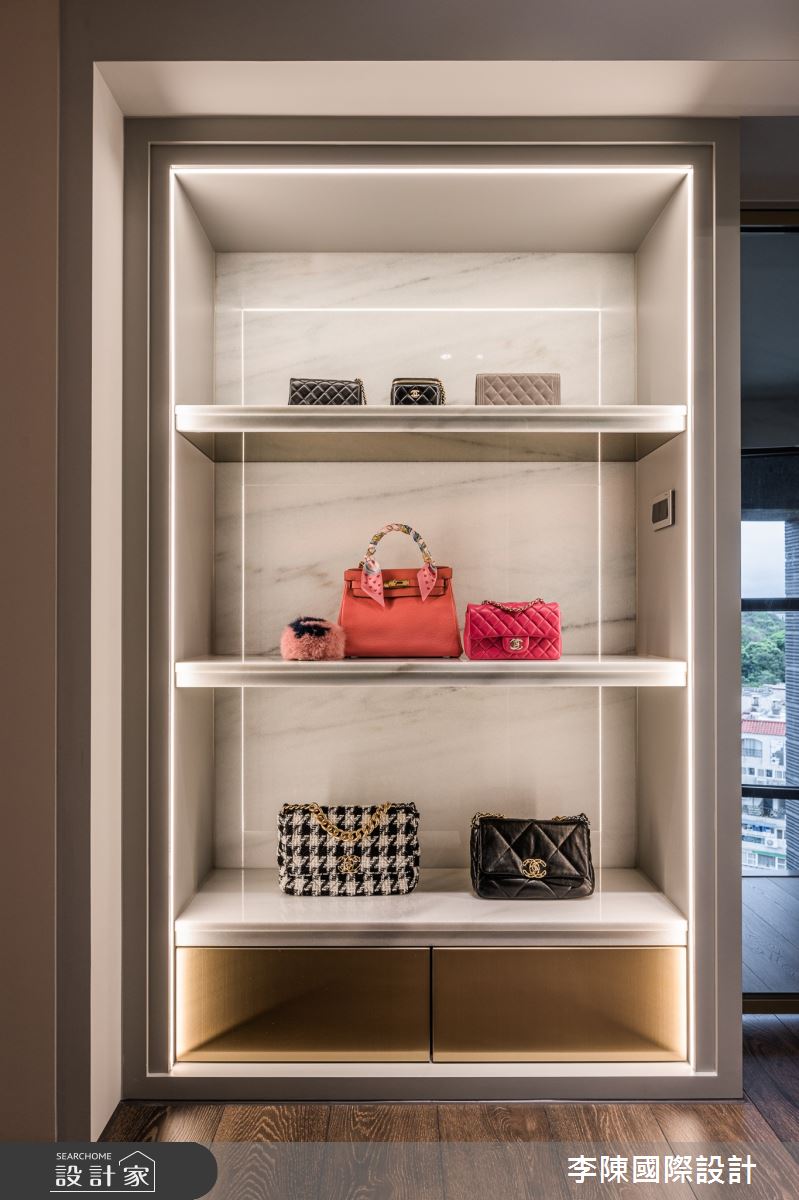 95坪毛胚屋＿現代風更衣間案例圖片＿李陳國際設計有限公司＿李陳_JLTW Mansion 內湖麗山李府之39