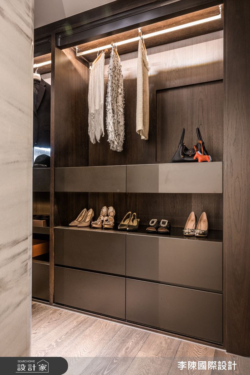 95坪毛胚屋＿現代風更衣間案例圖片＿李陳國際設計有限公司＿李陳_JLTW Mansion 內湖麗山李府之41