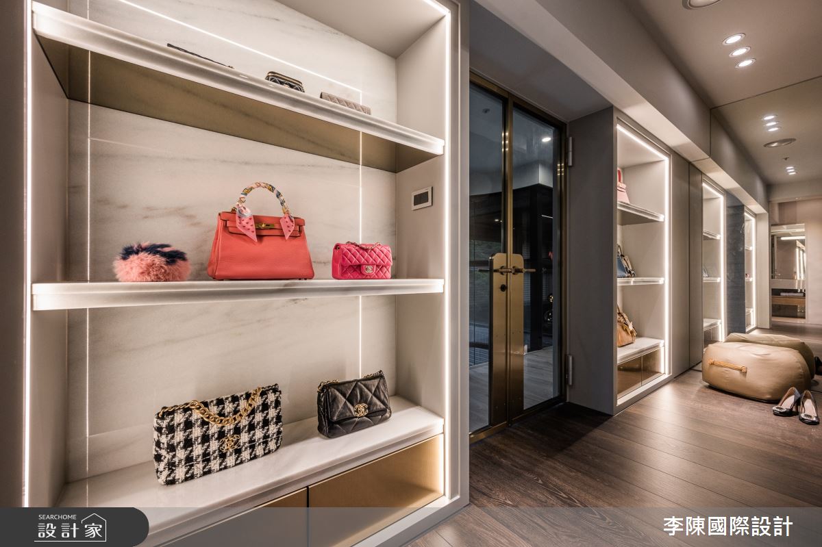 95坪毛胚屋＿現代風更衣間案例圖片＿李陳國際設計有限公司＿李陳_JLTW Mansion 內湖麗山李府之38