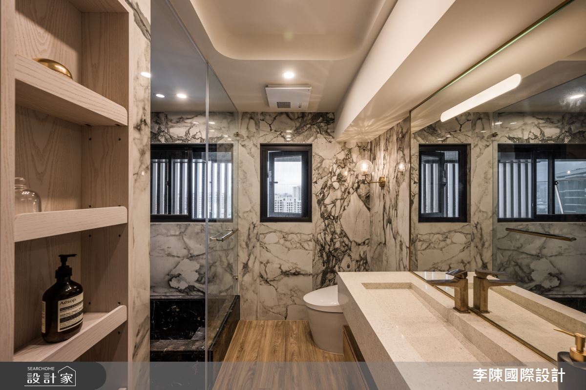 95坪毛胚屋＿現代風浴室案例圖片＿李陳國際設計有限公司＿李陳_JLTW Mansion 內湖麗山李府之74