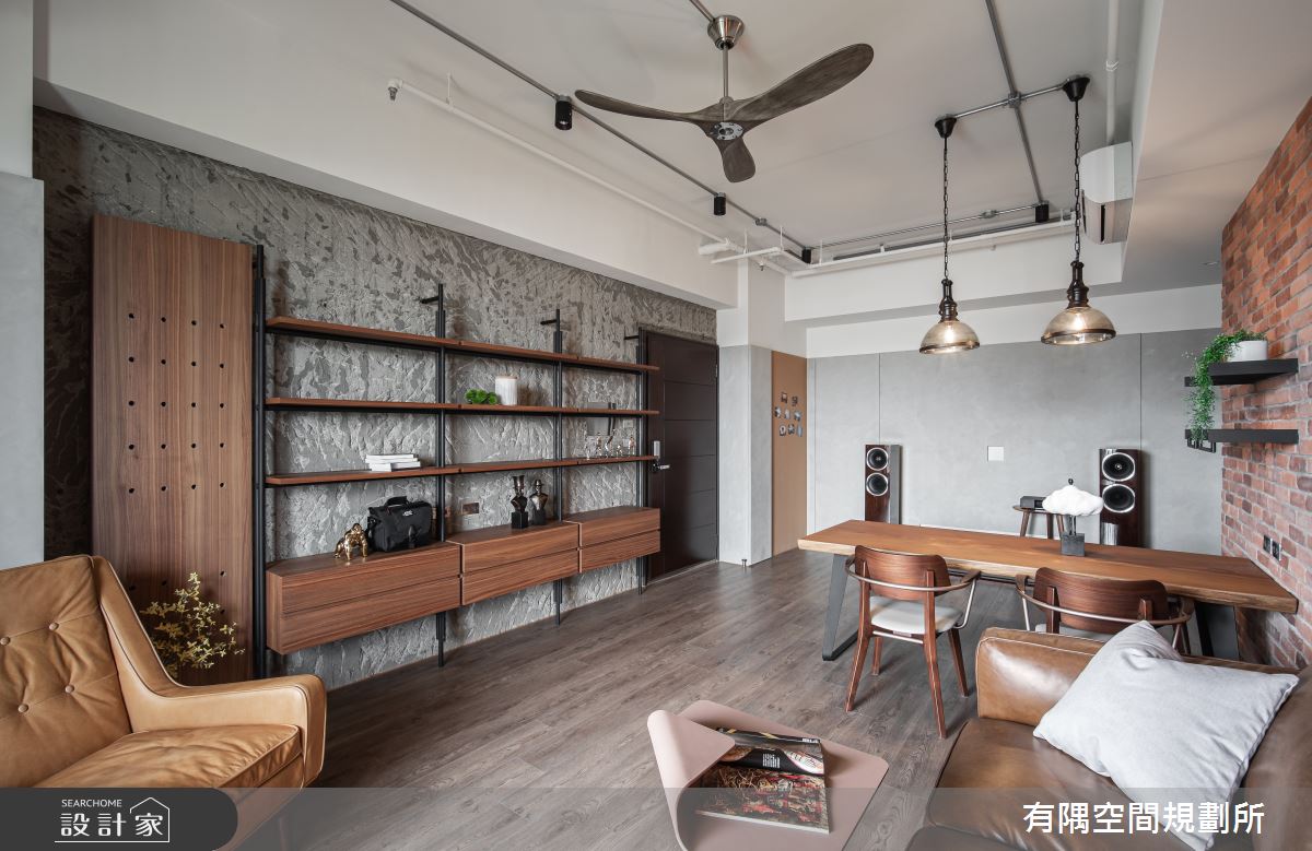 40坪新成屋(5年以下)＿工業風客廳餐廳案例圖片＿有隅空間規劃所＿有隅_09.Little Sasha之2