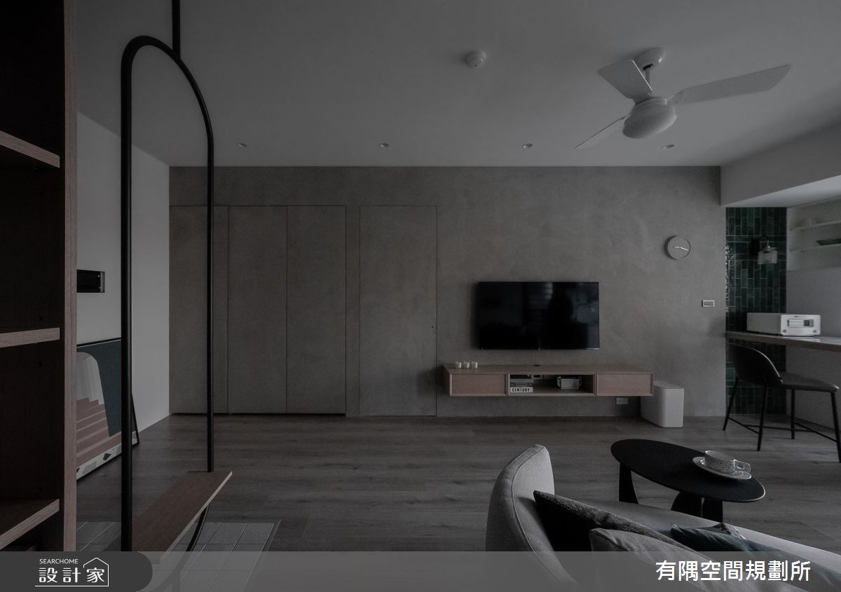 24坪新成屋(5年以下)＿現代北歐風客廳案例圖片＿有隅空間規劃所＿有隅_10.Girl & Girl之15