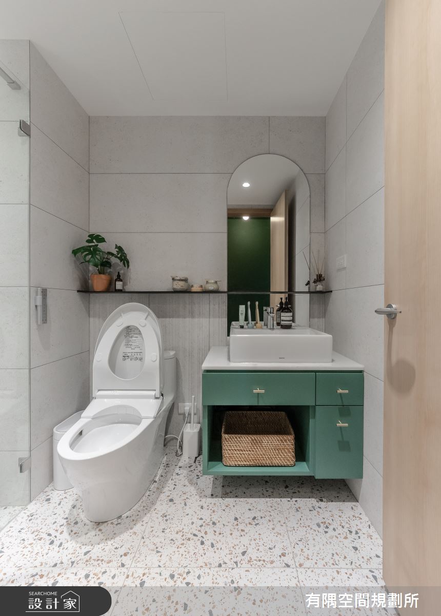 24坪新成屋(5年以下)＿現代北歐風浴室案例圖片＿有隅空間規劃所＿有隅_10.Girl & Girl之20