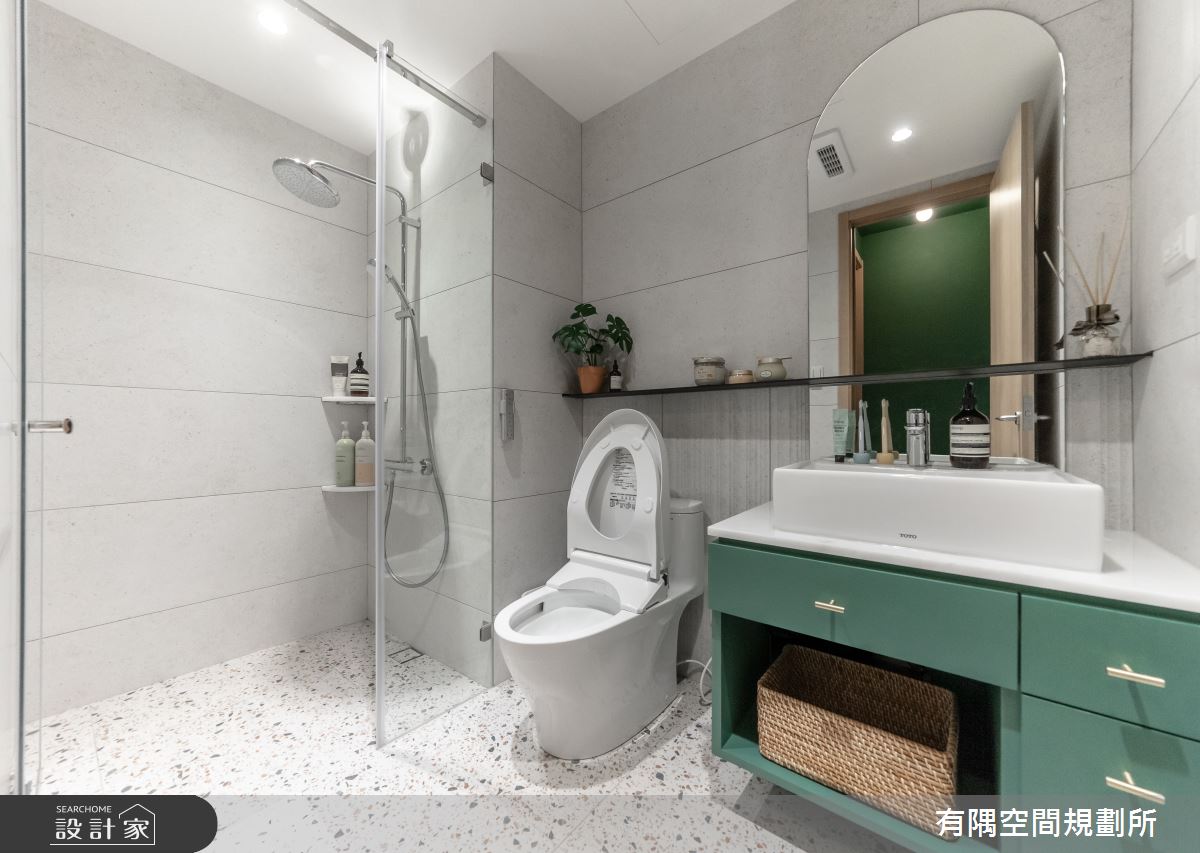 24坪新成屋(5年以下)＿現代北歐風浴室案例圖片＿有隅空間規劃所＿有隅_10.Girl & Girl之22
