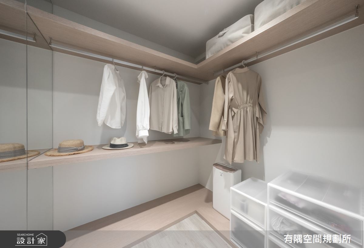 24坪新成屋(5年以下)＿現代北歐風更衣間案例圖片＿有隅空間規劃所＿有隅_10.Girl & Girl之31