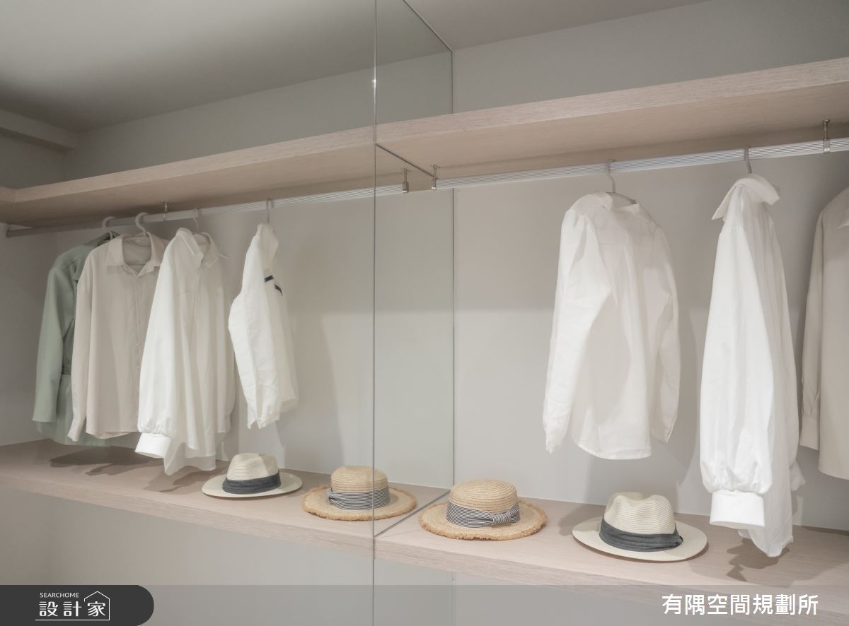 24坪新成屋(5年以下)＿現代北歐風更衣間案例圖片＿有隅空間規劃所＿有隅_10.Girl & Girl之32