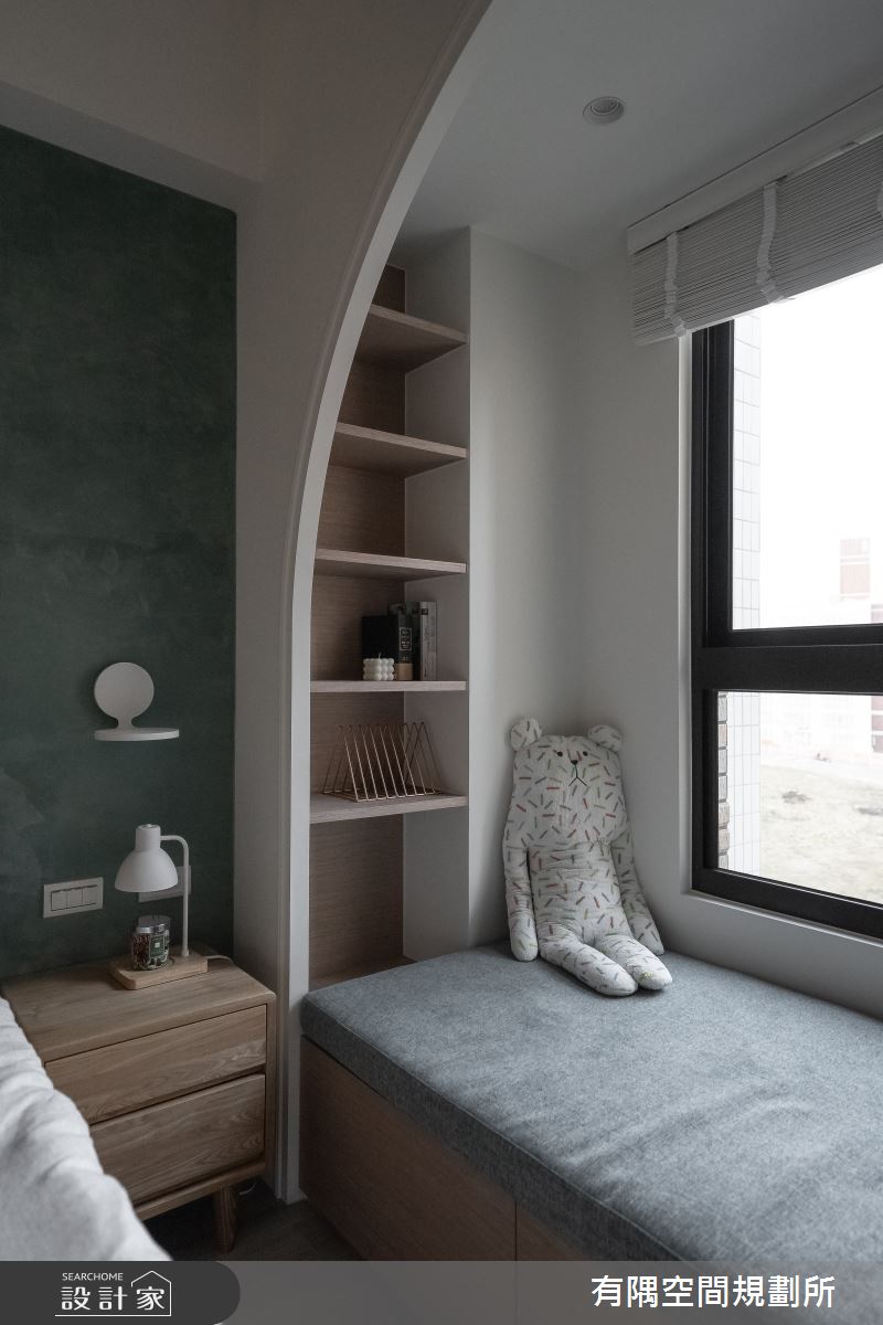 24坪新成屋(5年以下)＿現代北歐風臥室臥榻案例圖片＿有隅空間規劃所＿有隅_10.Girl & Girl之29