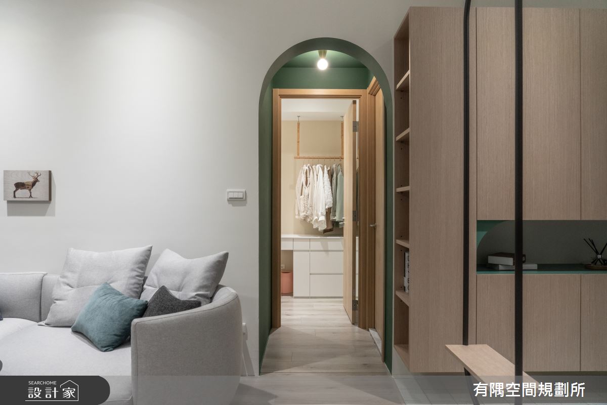 24坪新成屋(5年以下)＿現代北歐風客廳更衣間案例圖片＿有隅空間規劃所＿有隅_10.Girl & Girl之39