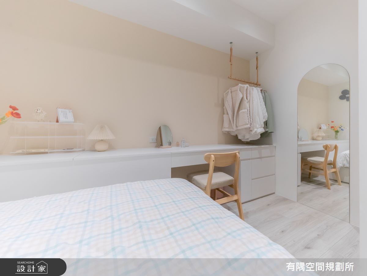24坪新成屋(5年以下)＿現代北歐風客房案例圖片＿有隅空間規劃所＿有隅_10.Girl & Girl之33