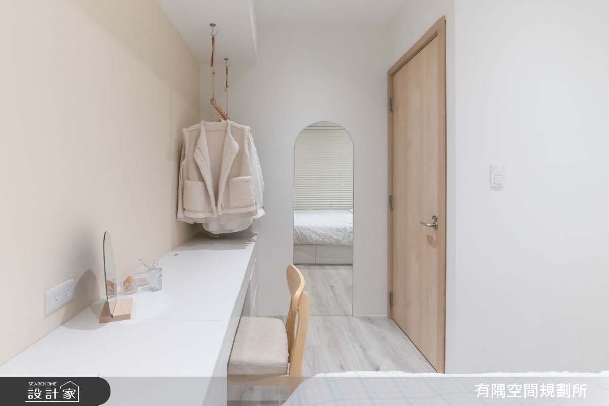 24坪新成屋(5年以下)＿現代北歐風客房案例圖片＿有隅空間規劃所＿有隅_10.Girl & Girl之34