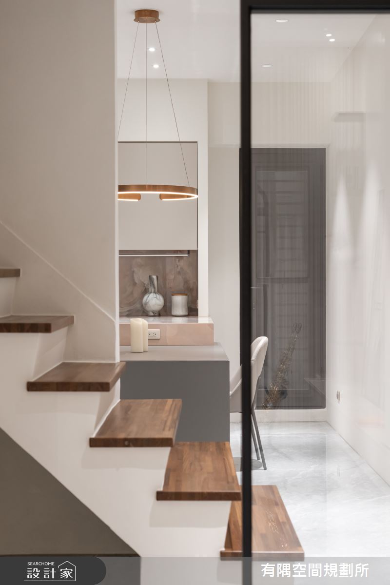 37坪老屋(41~50年)＿現代風餐廳樓梯中島案例圖片＿有隅空間規劃所＿有隅_11.MK Space之29