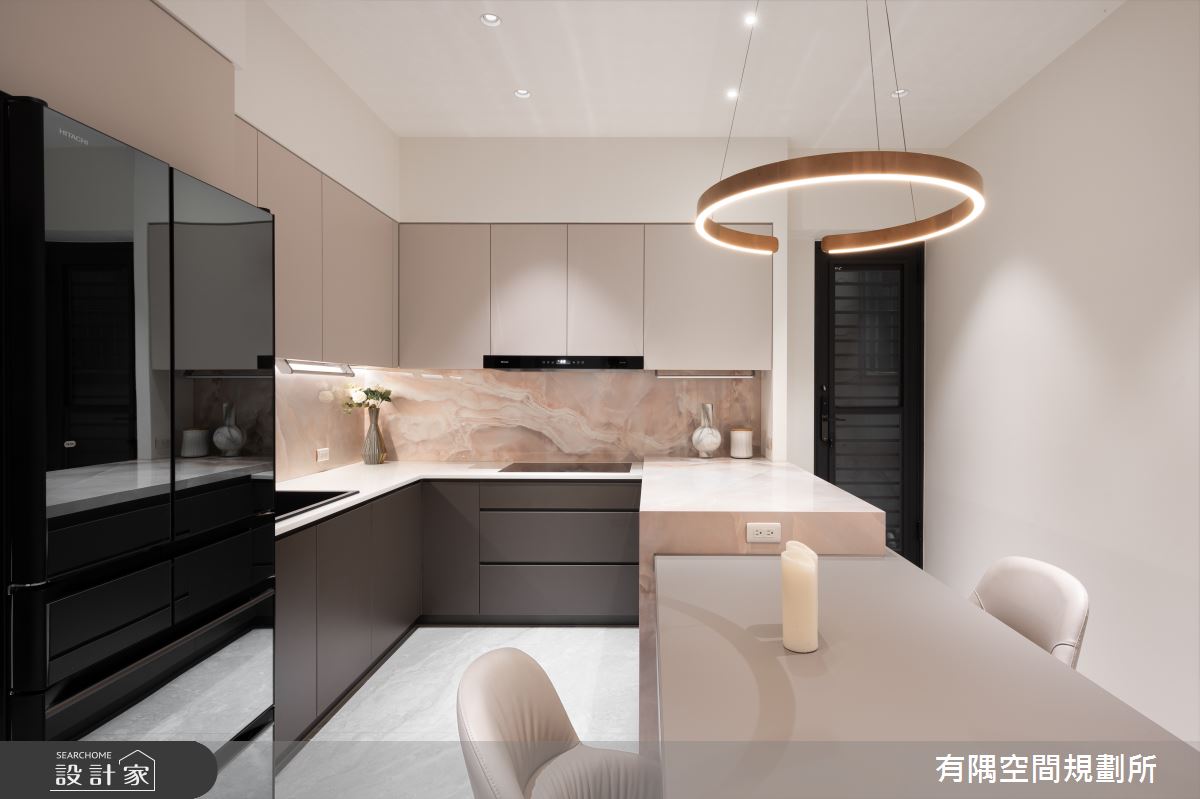 37坪老屋(41~50年)＿現代風餐廳廚房中島案例圖片＿有隅空間規劃所＿有隅_11.MK Space之26