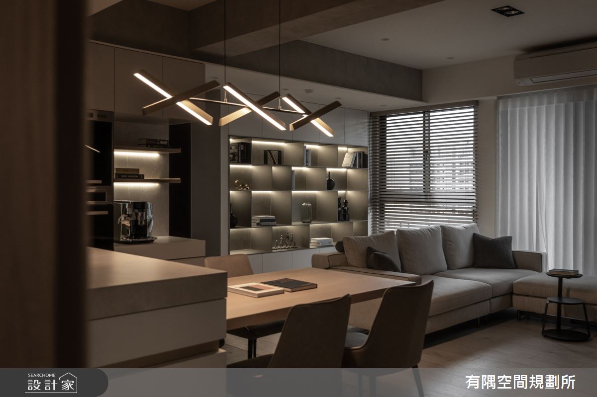 50坪新成屋(5年以下)＿現代北歐風客廳餐廳中島案例圖片＿有隅空間規劃所＿有隅_15.Mr. C home之14
