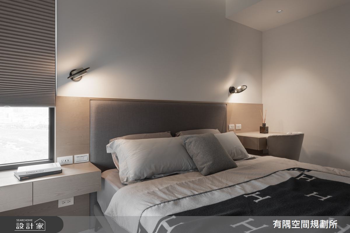 50坪新成屋(5年以下)＿現代北歐風臥室案例圖片＿有隅空間規劃所＿有隅_15.Mr. C home之28