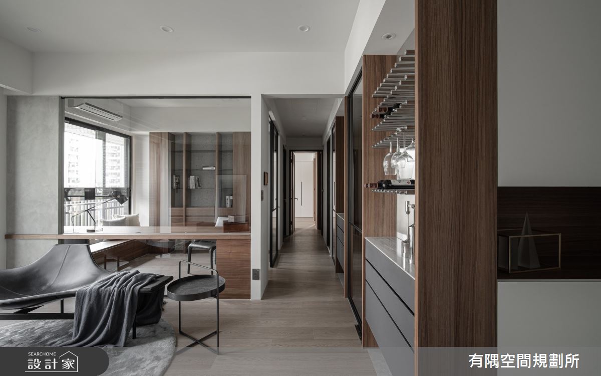 46坪毛胚屋＿現代風客廳書房走廊案例圖片＿有隅空間規劃所＿有隅_17.David_s home之7