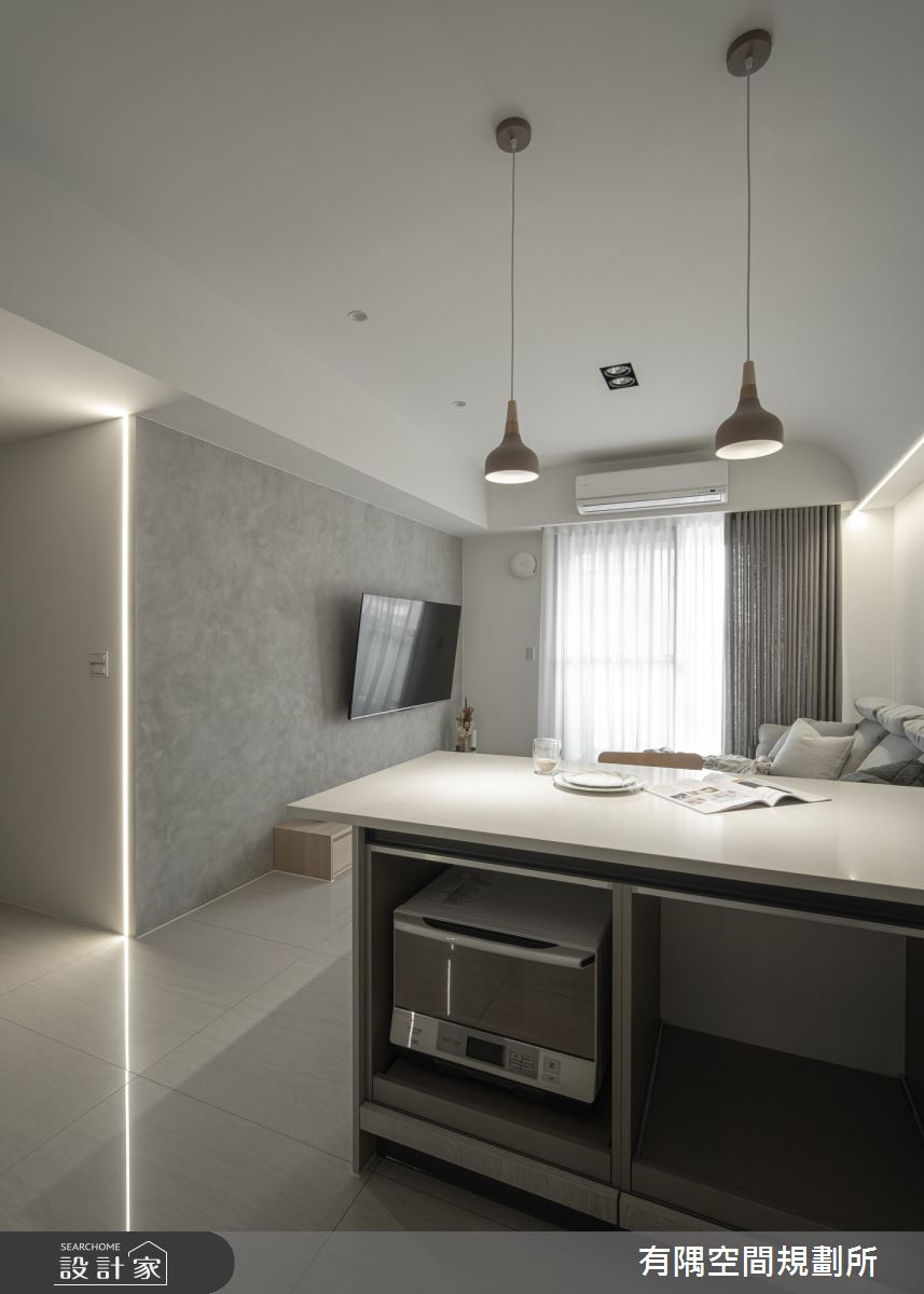 38坪新成屋(5年以下)＿北歐簡約風客廳餐廳中島案例圖片＿有隅空間規劃所＿有隅_18.游於藝之6