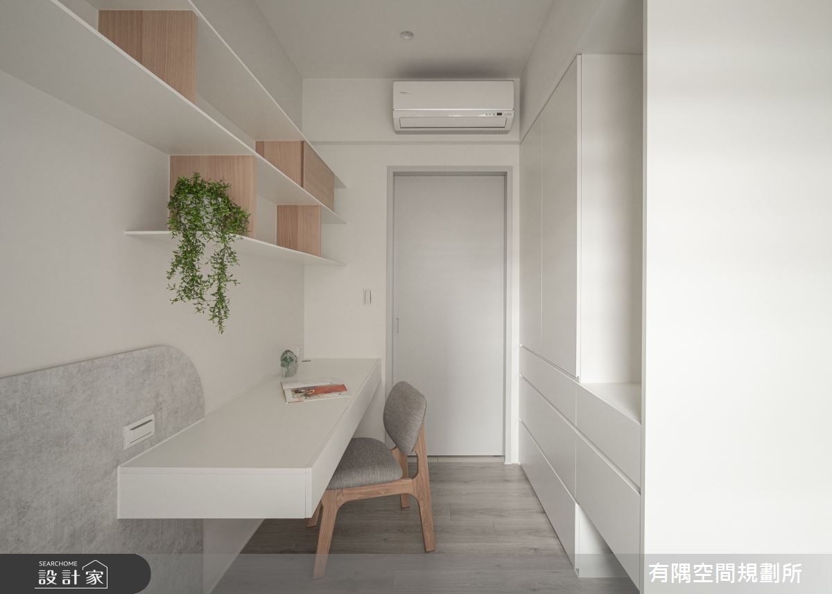 38坪新成屋(5年以下)＿北歐簡約風臥室案例圖片＿有隅空間規劃所＿有隅_18.游於藝之16