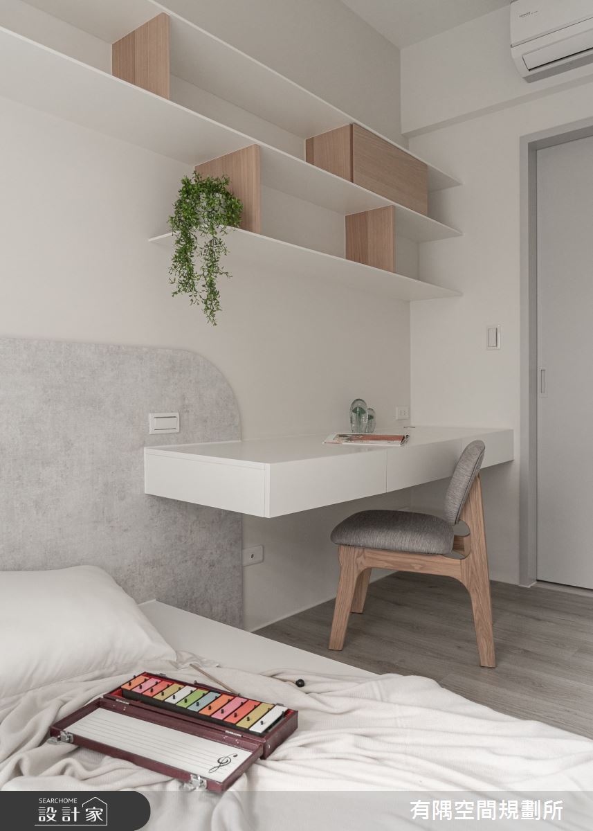 38坪新成屋(5年以下)＿北歐簡約風臥室案例圖片＿有隅空間規劃所＿有隅_18.游於藝之18