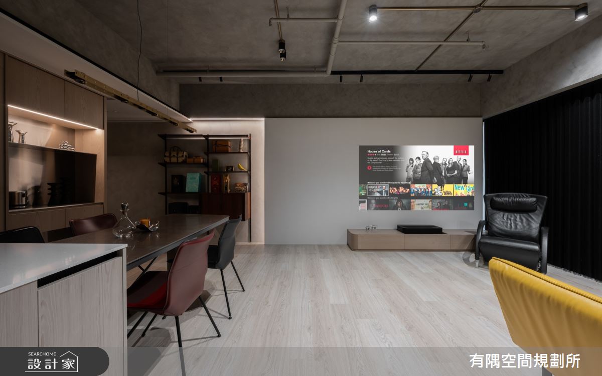50坪預售屋＿工業風客廳餐廳中島案例圖片＿有隅空間規劃所＿有隅_39.M & M之8